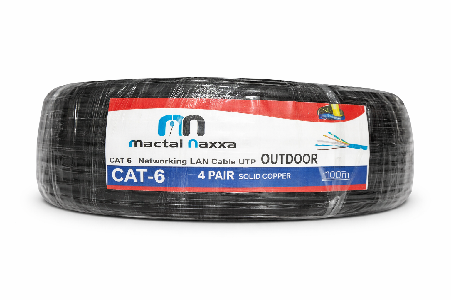 MACTAL NAXXA OUTDOOR CAT6 100 MTR CCA COPPER