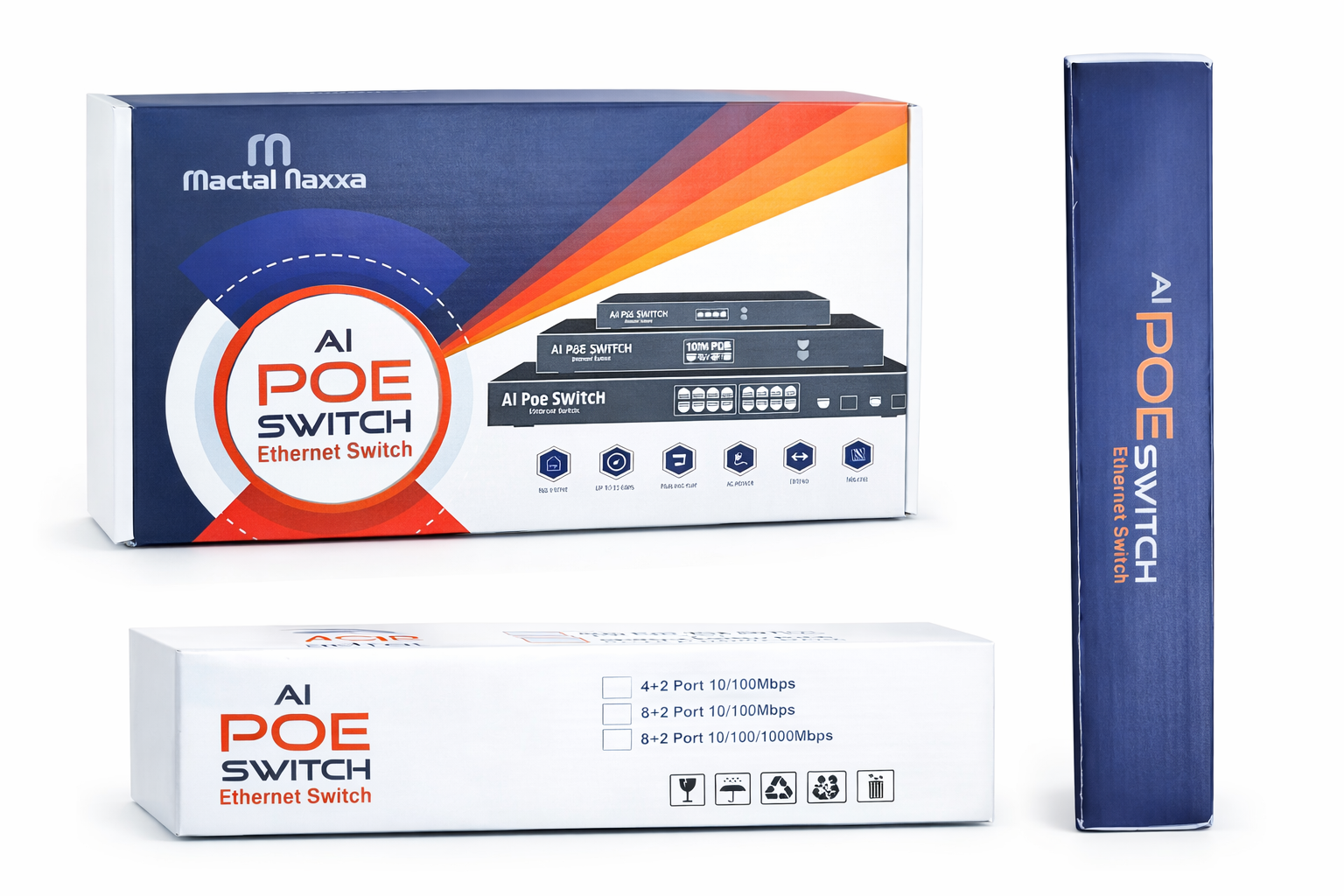 Mactal naxxa 96W 4FE+2FE UPLINK POE SWITCH