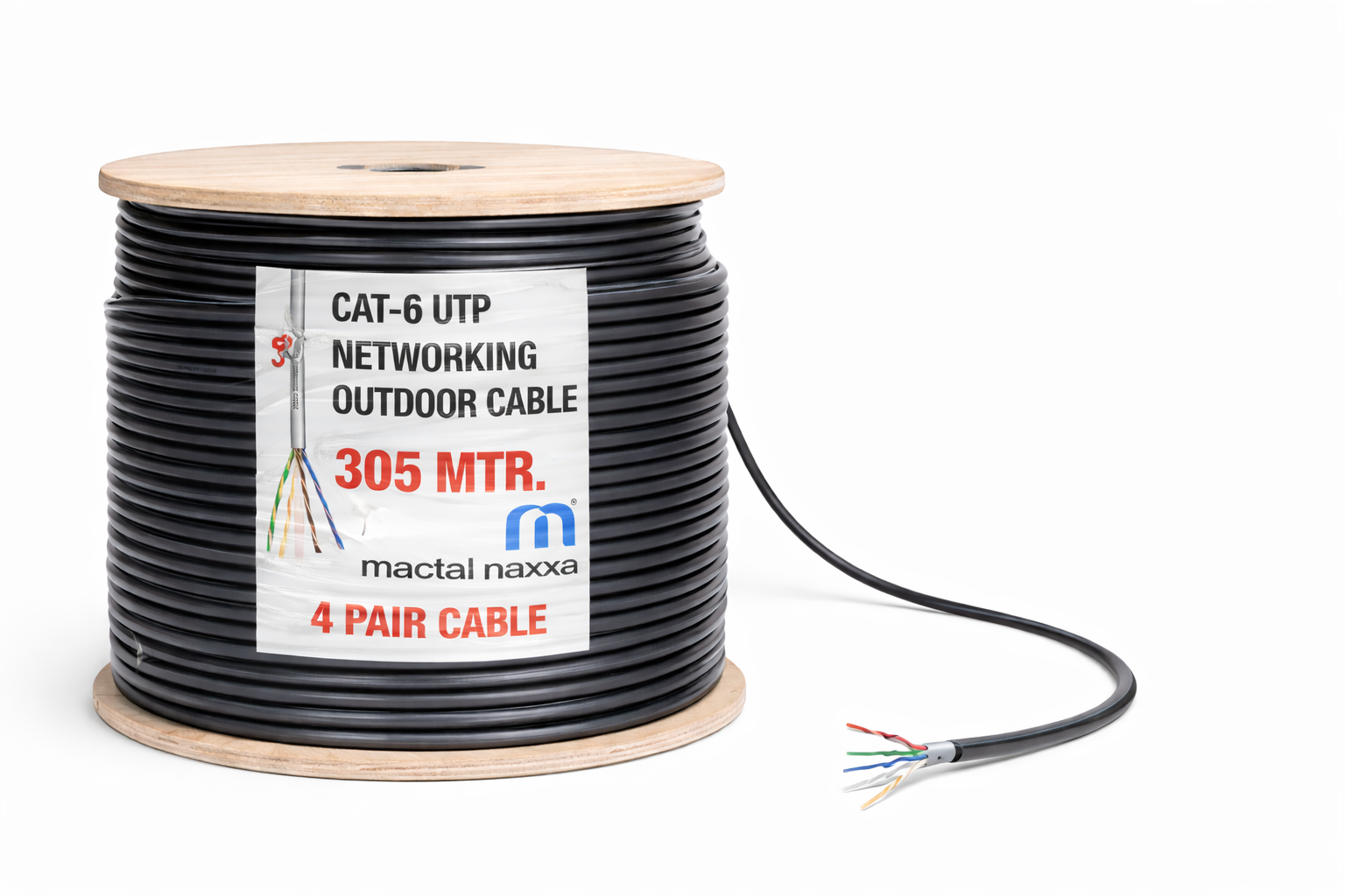 MACTAL NAXXA OUTDOOR CAT6 305 MTR CCA COPPER